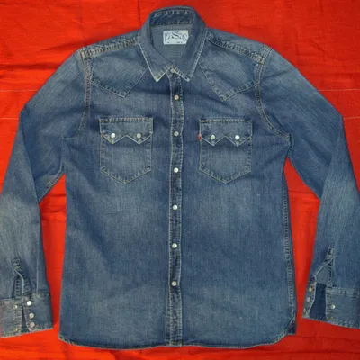 Chemise Levi's en Jean Bleu Used Taille M